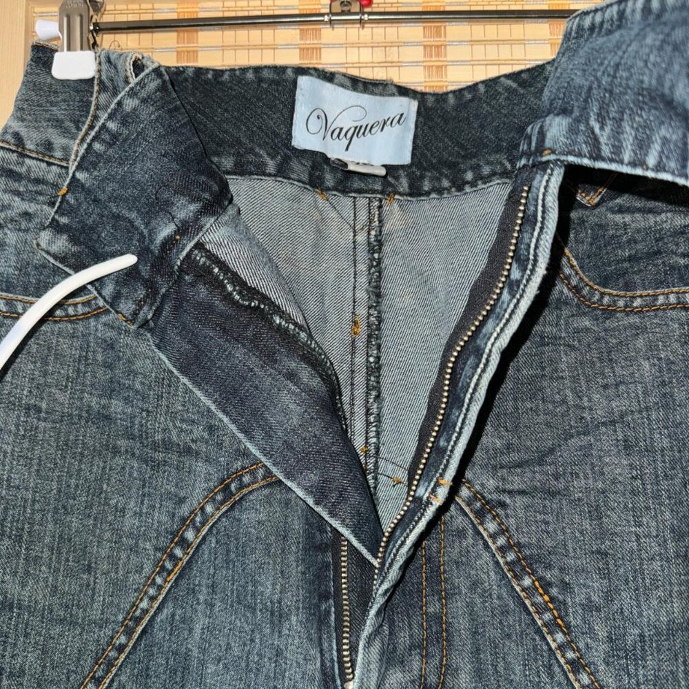 Vaquera Western High Rise Jeans Trousers - Picture 6 of 8